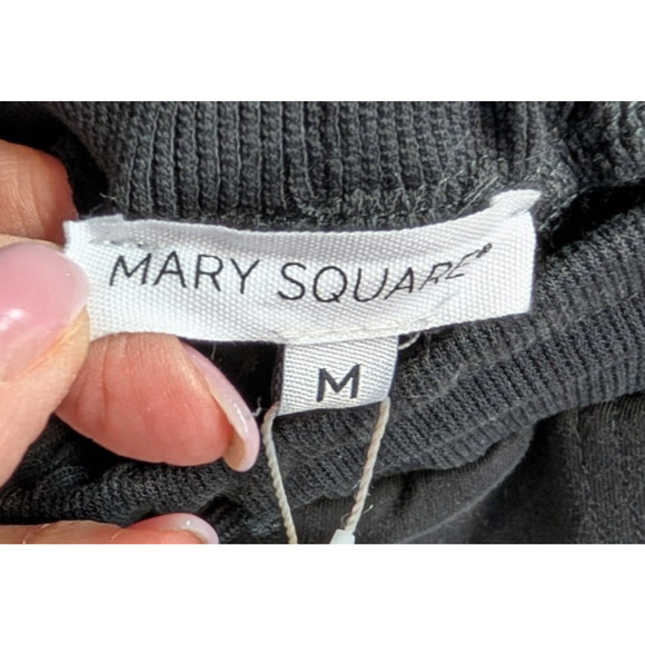 Mary Square Black Millie Luxe Athleisure Lounge Casual Drawstring Jogger Medium - Picture 4 of 7